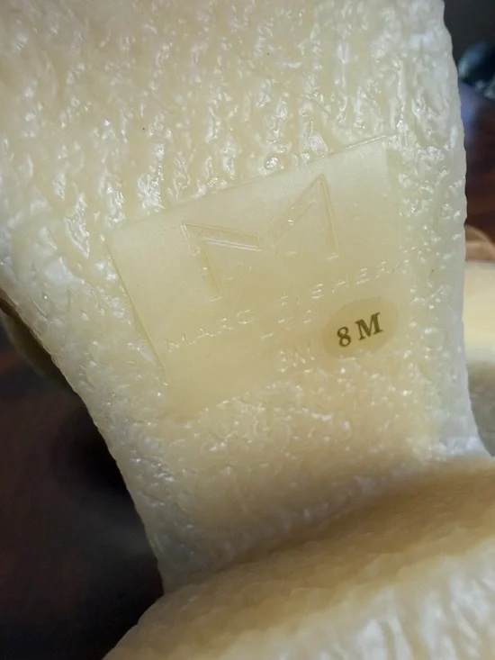 Marc Fisher Loafer Womens 8M Tan Suede Leather Chunky 4” Block Heel MLLINA NWOB - Picture 7 of 8